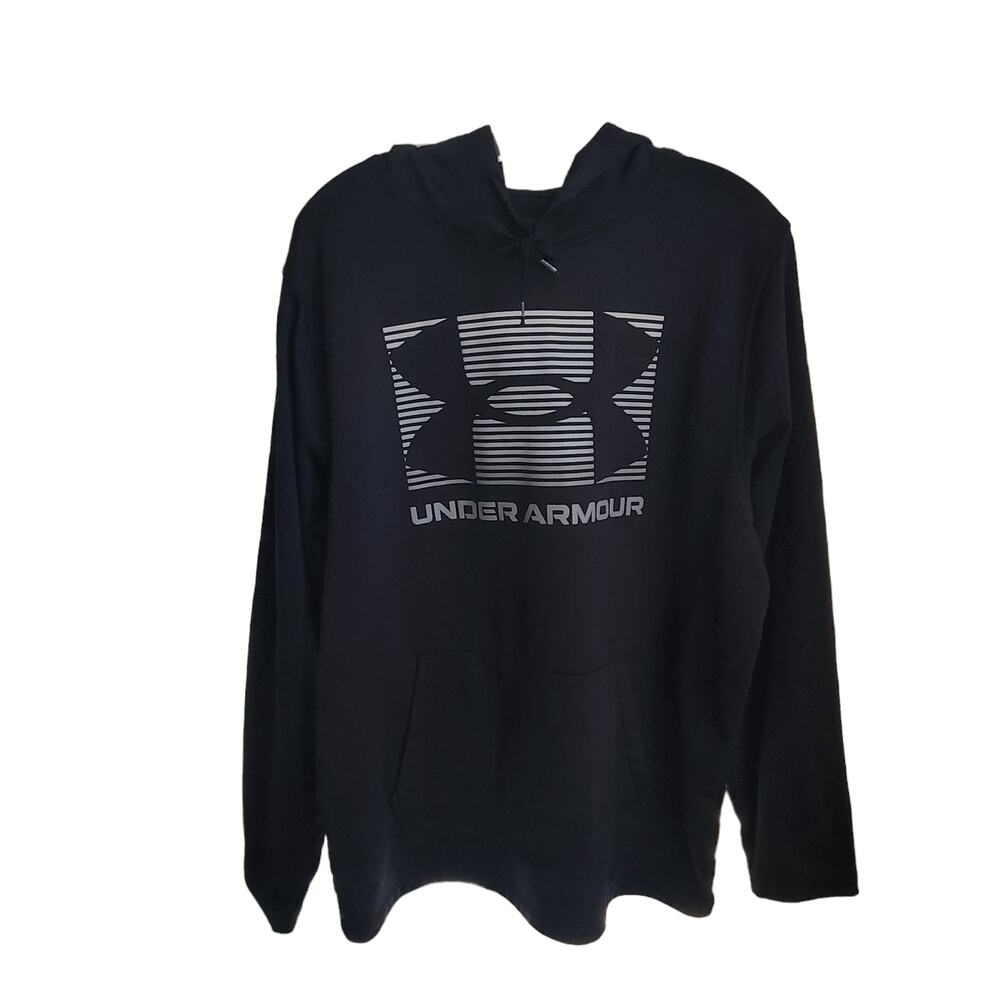 Under Armour Mens Fleece Pullover Hoodie, Size Large Long Sleeve, Warm Excellent